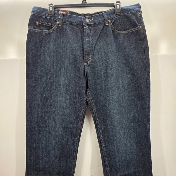 Lee Relaxed Fit Jeans Mens 42x32 Blue Straight Leg Cotton Dark NWT - Picture 2 of 9